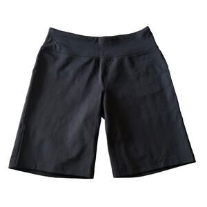 Lands End Womens Active Black Relax Shorts XSmall